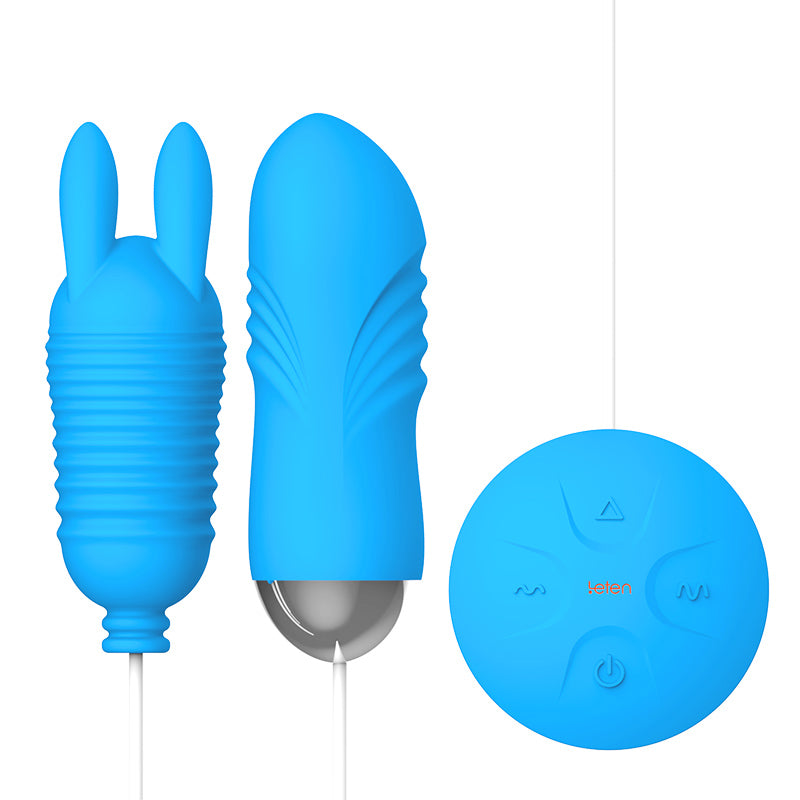 LETEN Giant Wave Impact Egg 006B Bunny Ear Set - Vibrating Egg, Multi-Mode, Waterproof