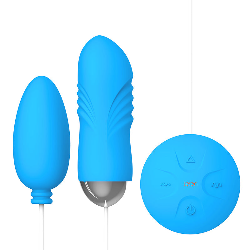 LETEN Giant Wave Impact Egg 006B Bunny Ear Set - Vibrating Egg, Multi-Mode, Waterproof