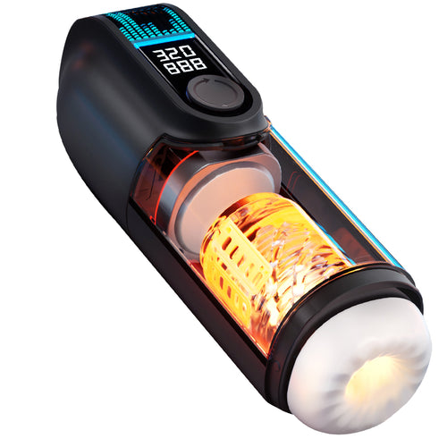 LETEN Auto Piston Masturbator Pro - Voice Interactive, Dual Heating, 40mm Stroke, Dual Screen