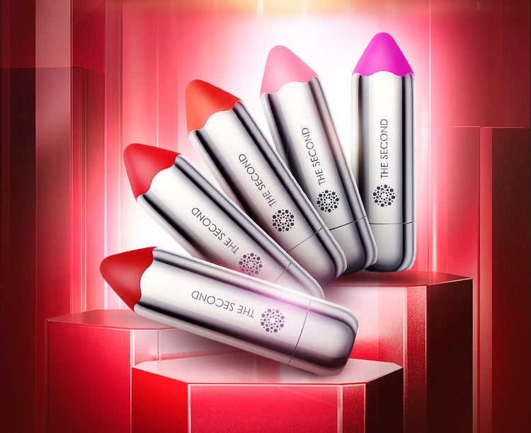 Small Silver Massage Lipstick