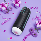 LETEN Crazy Piston Masturbator Pro - Dual Heating, Dual Screen, Deep Throat Suction